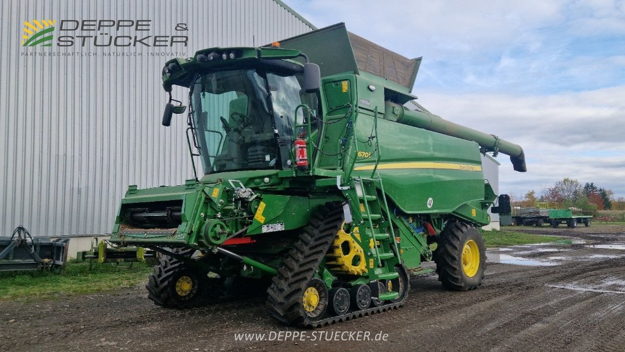 Mähdrescher Türe ait John Deere T670 Raupe mit RD30F, SWW, PGPP, Gebrauchtmaschine içinde Kölleda (resim 1)
