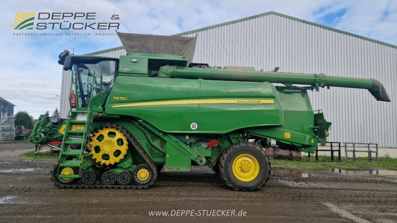 Mähdrescher Türe ait John Deere T670 Raupe mit RD30F, SWW, PGPP, Gebrauchtmaschine içinde Kölleda (resim 3)