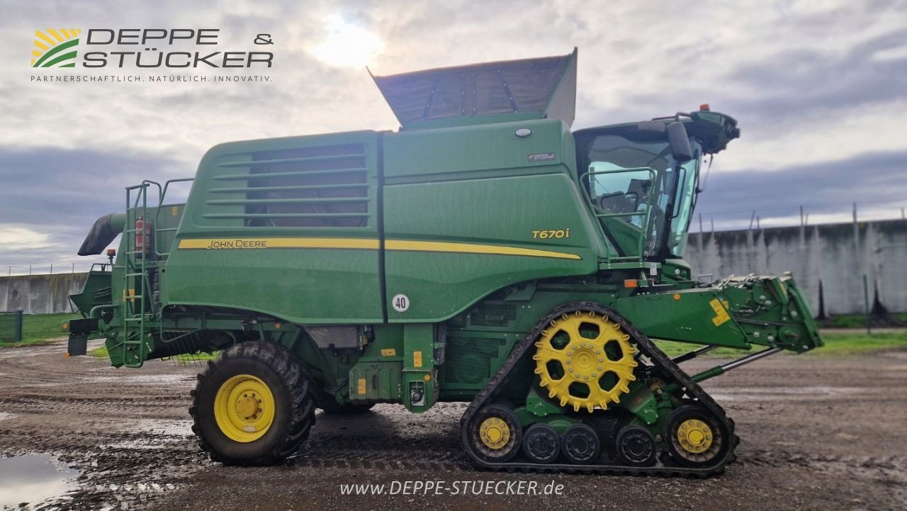Mähdrescher Türe ait John Deere T670 Raupe mit RD30F, SWW, PGPP, Gebrauchtmaschine içinde Kölleda (resim 7)
