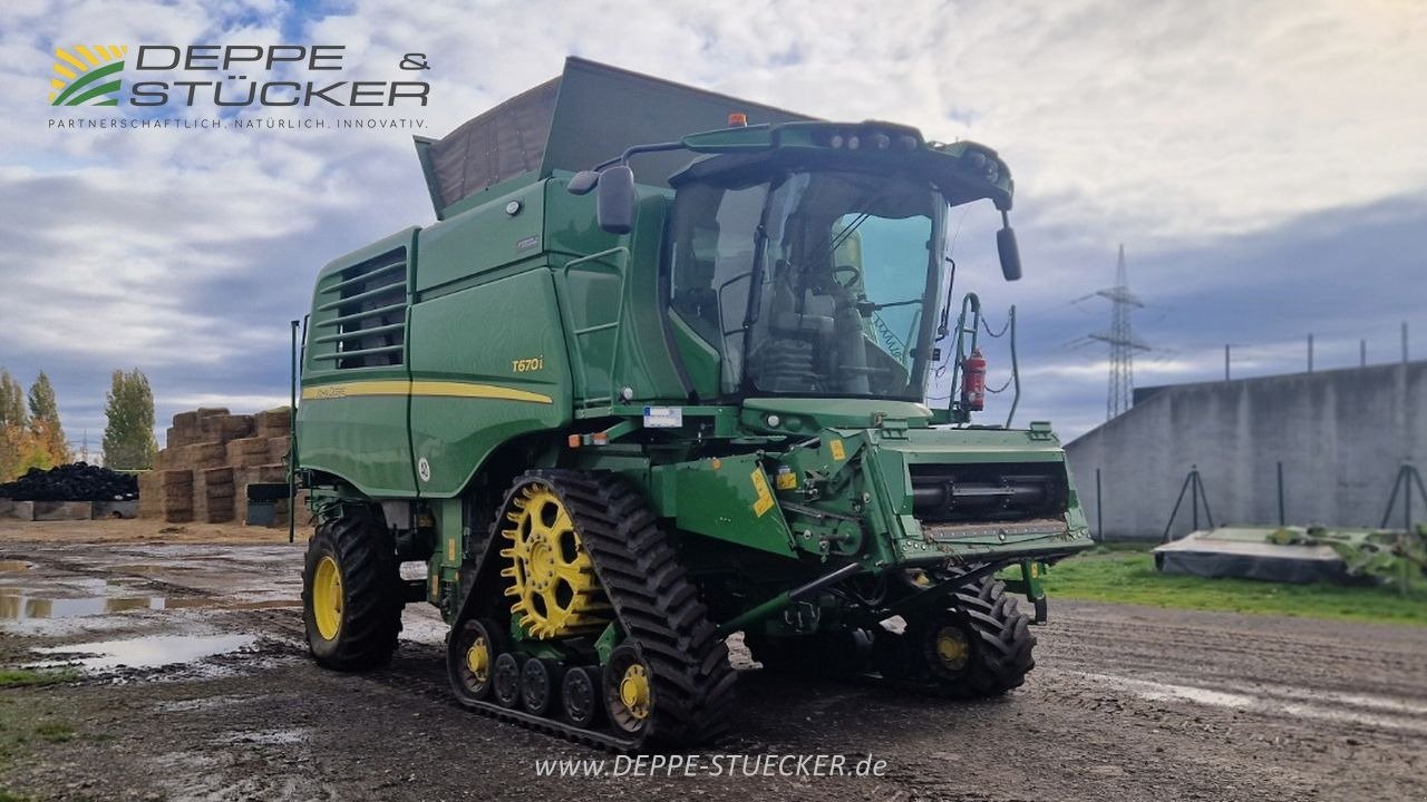 Mähdrescher Türe ait John Deere T670 Raupe mit RD30F, SWW, PGPP, Gebrauchtmaschine içinde Kölleda (resim 8)