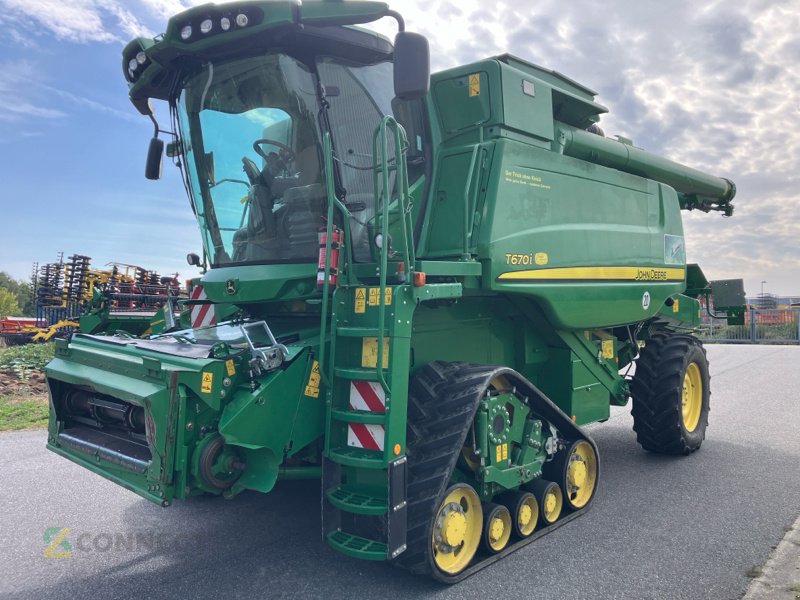 Mähdrescher del tipo John Deere T670i mit Raupenlaufwerk, Gebrauchtmaschine en Jahnatal (Imagen 1)