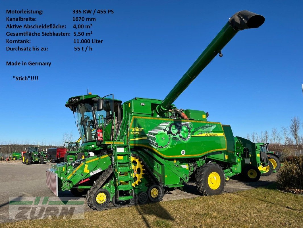 Mähdrescher типа John Deere T670i Raupe 4 WD Allrad, Gebrauchtmaschine в Holzgünz - Schwaighausen (Фотография 1)