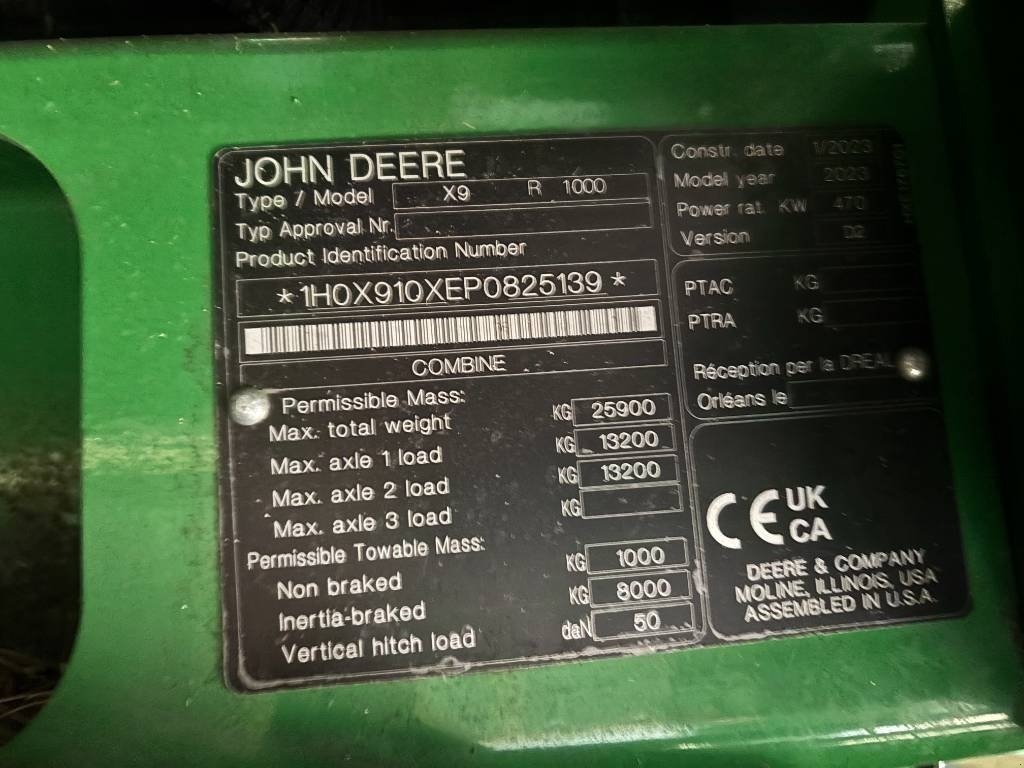 Mähdrescher des Typs John Deere X9 1000, Gebrauchtmaschine in Brønderslev (Bild 8)
