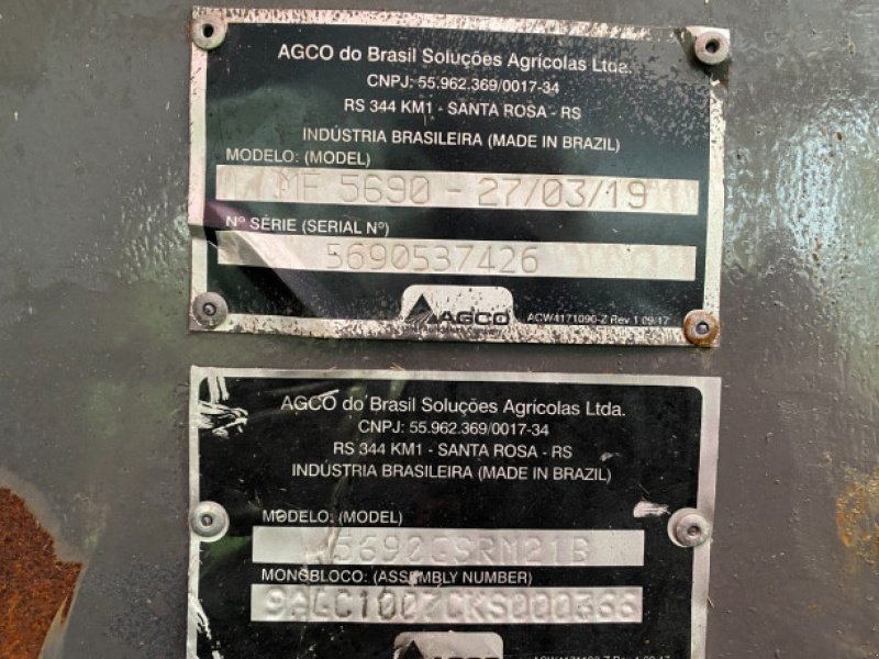 Mähdrescher des Typs Massey Ferguson 5690, Gebrauchtmaschine in Hemmet (Bild 8)