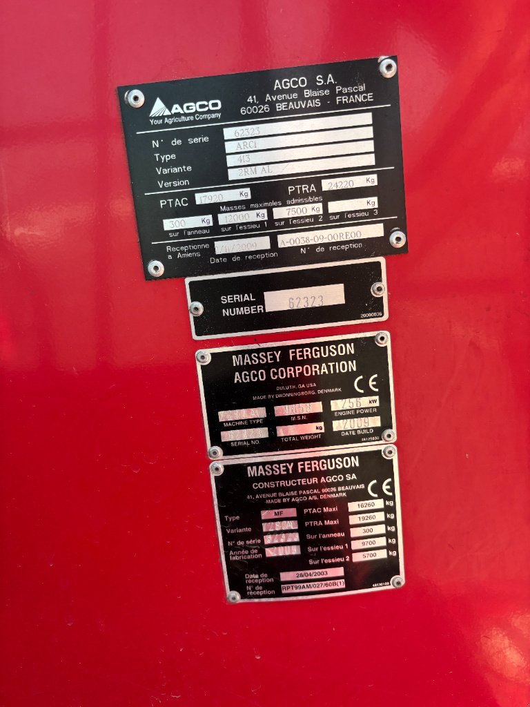 Mähdrescher типа Massey Ferguson 7280 CENTORA AL, Gebrauchtmaschine в VERT TOULON (Фотография 4)