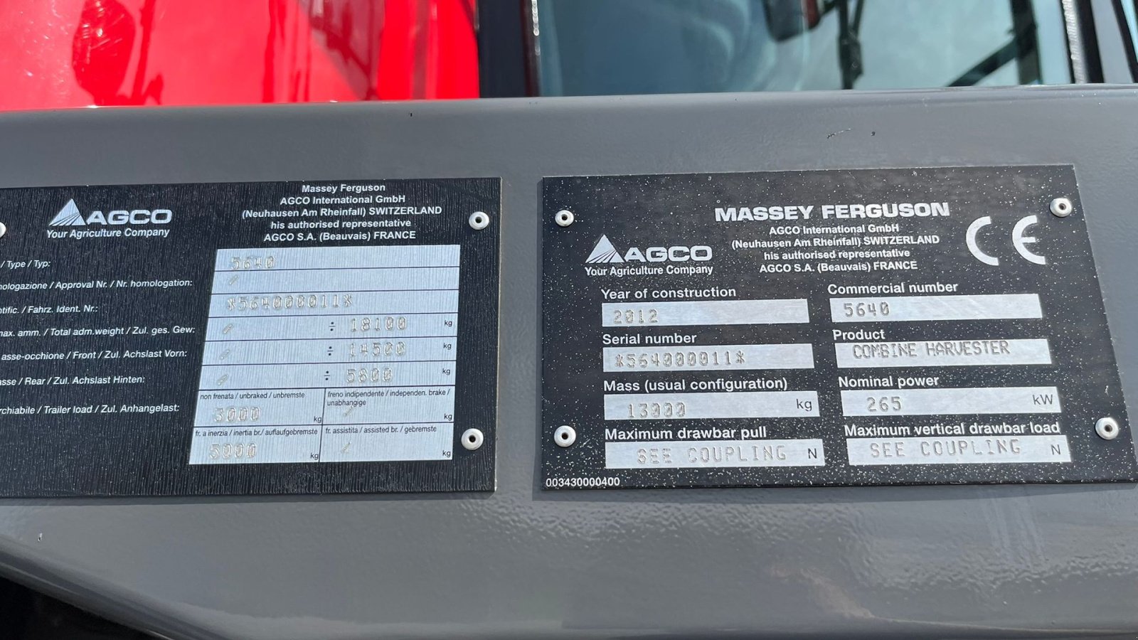 Mähdrescher of the type Massey Ferguson 7370 BETA. Gårdmaskine med kun 1080 motortimer. Med 22fod powerflov skærebord, Gebrauchtmaschine in Lintrup (Picture 7)