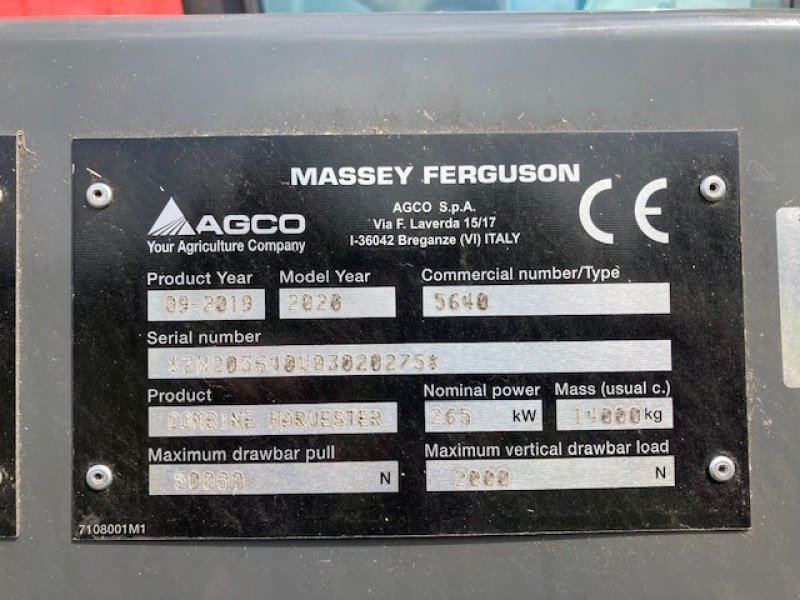 Mähdrescher des Typs Massey Ferguson 7370 Beta, Gebrauchtmaschine in Gadenstedt (Bild 9)