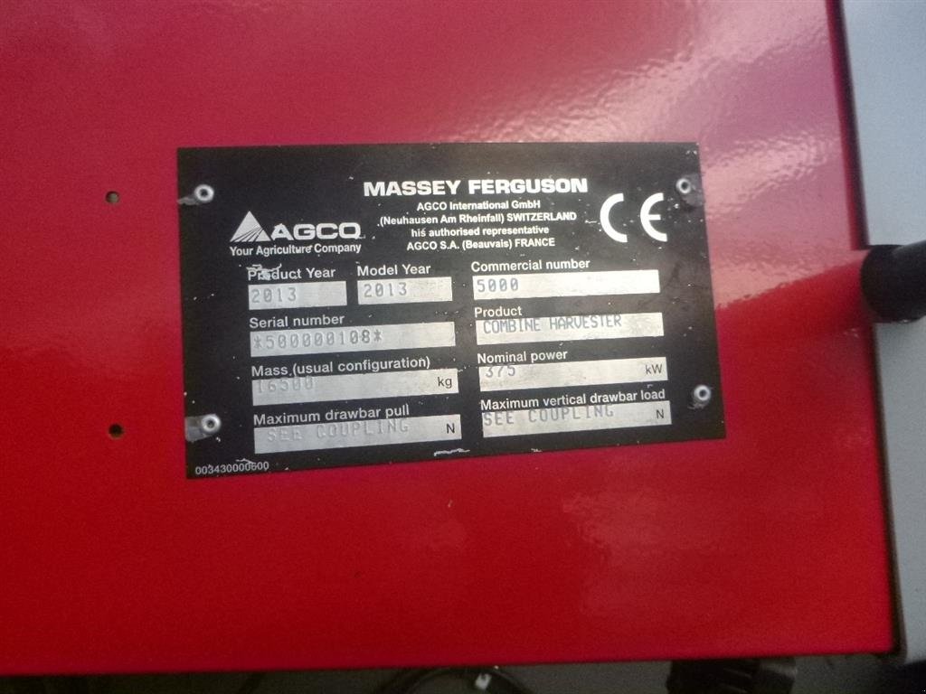 Mähdrescher typu Massey Ferguson 9280 Delta Hybrid DANMARKS NYESTE I DENNE MODEL, Gebrauchtmaschine v Skive (Obrázok 6)