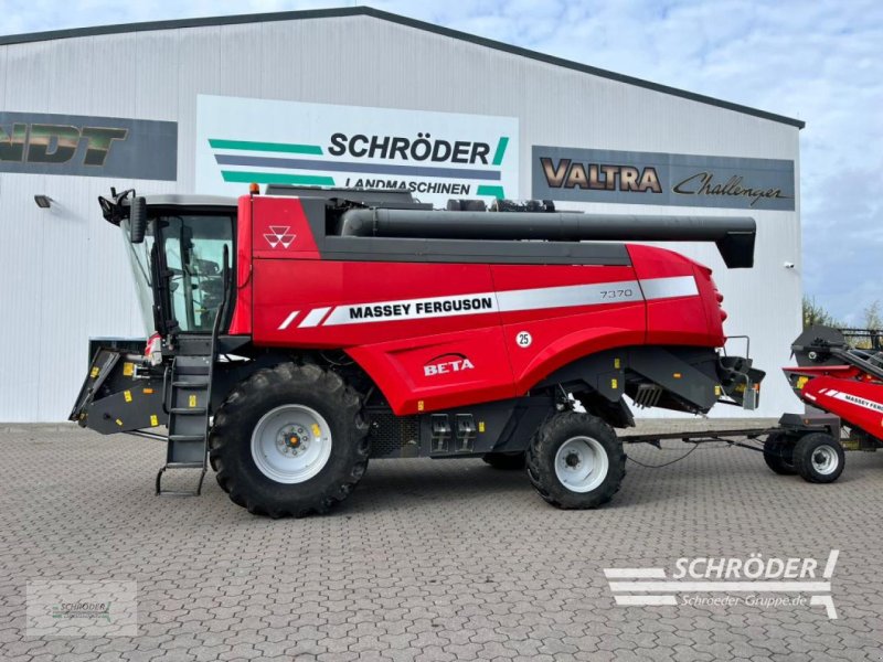 Mähdrescher Türe ait Massey Ferguson BETA 7370 + SCHNEIDWERK 6,80M, Gebrauchtmaschine içinde Leizen