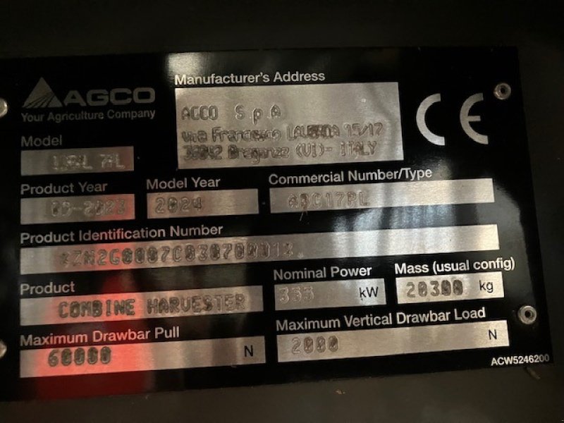 Mähdrescher typu Massey Ferguson IDEAL 7 PL, Gebrauchtmaschine w BRAS SUR MEUSE (Zdjęcie 5)