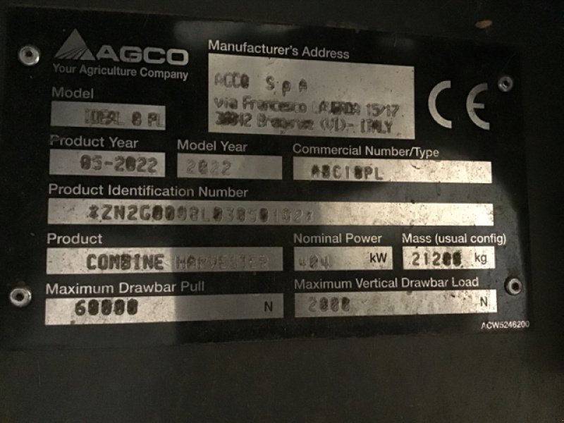 Mähdrescher tipa Massey Ferguson IDEAL 8 PL 4 RM, Gebrauchtmaschine u BRAS SUR MEUSE (Slika 8)