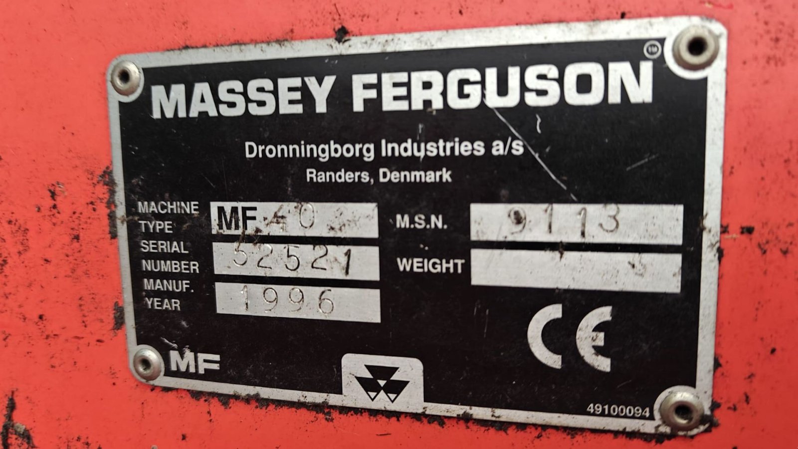 Mähdrescher des Typs Massey Ferguson MF 40, Gebrauchtmaschine in Holstebro (Bild 12)