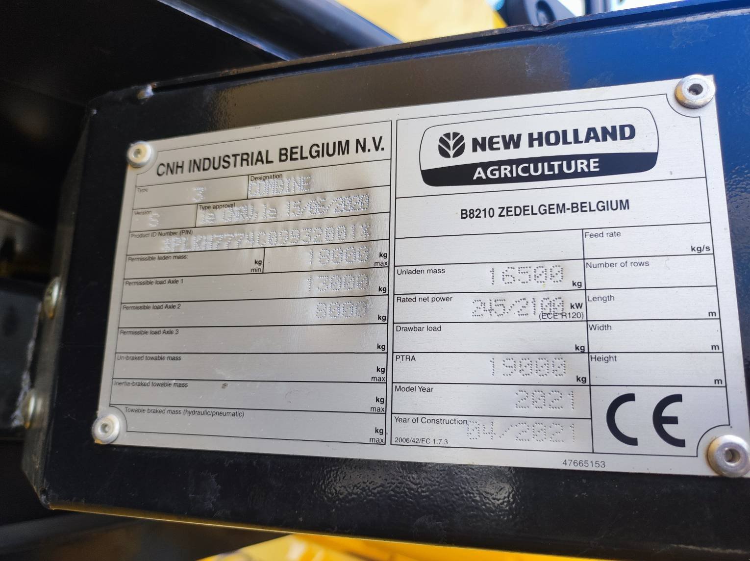 Mähdrescher от тип New Holland CH 7.70 LATERALE, Gebrauchtmaschine в Le Horps (Снимка 7)