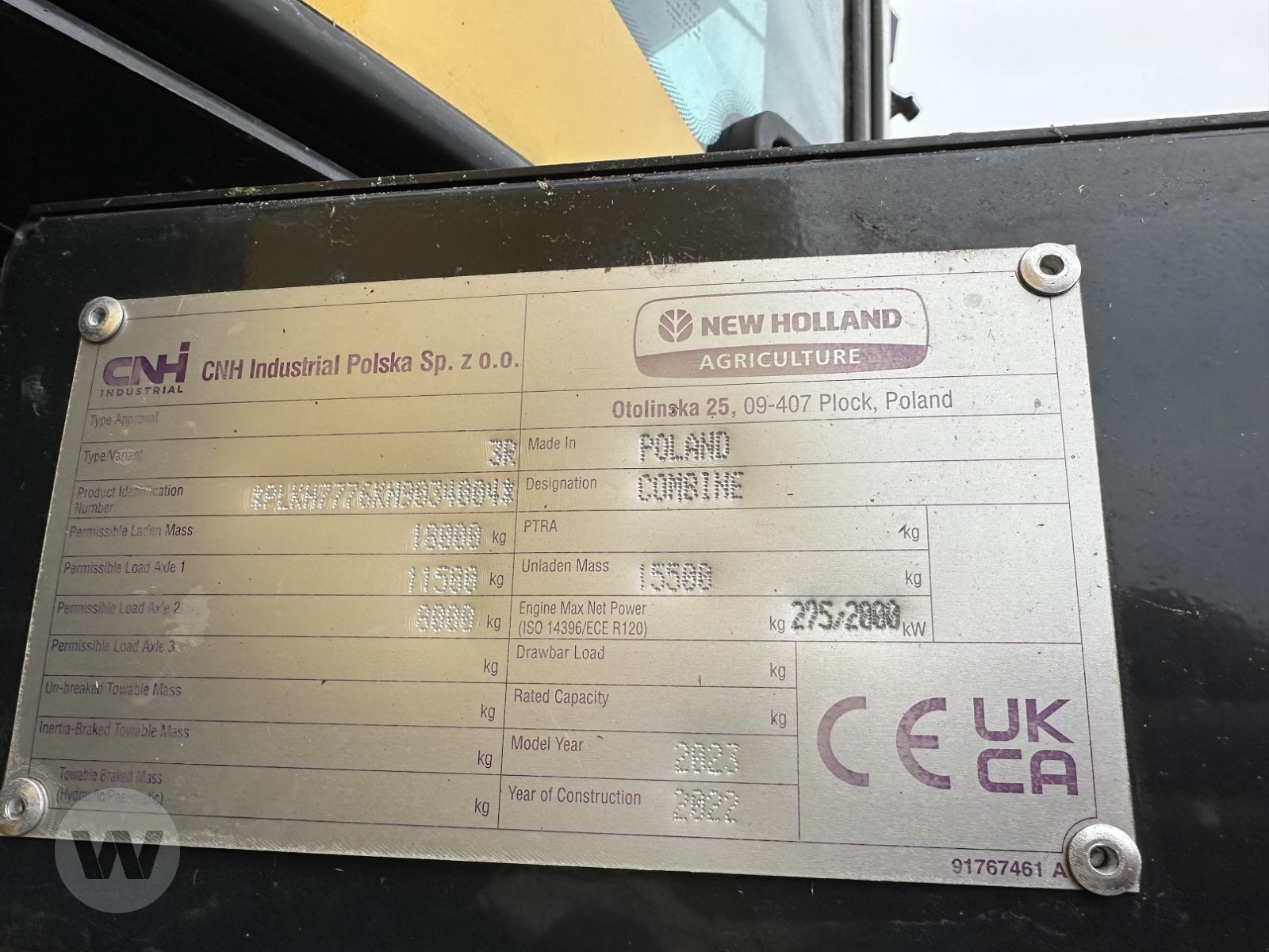 Mähdrescher des Typs New Holland CH 7.70, Gebrauchtmaschine in Jördenstorf (Bild 8)