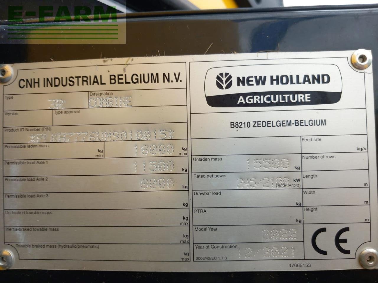 Mähdrescher des Typs New Holland CH 7.70, Gebrauchtmaschine in Hamburg (Bild 19)