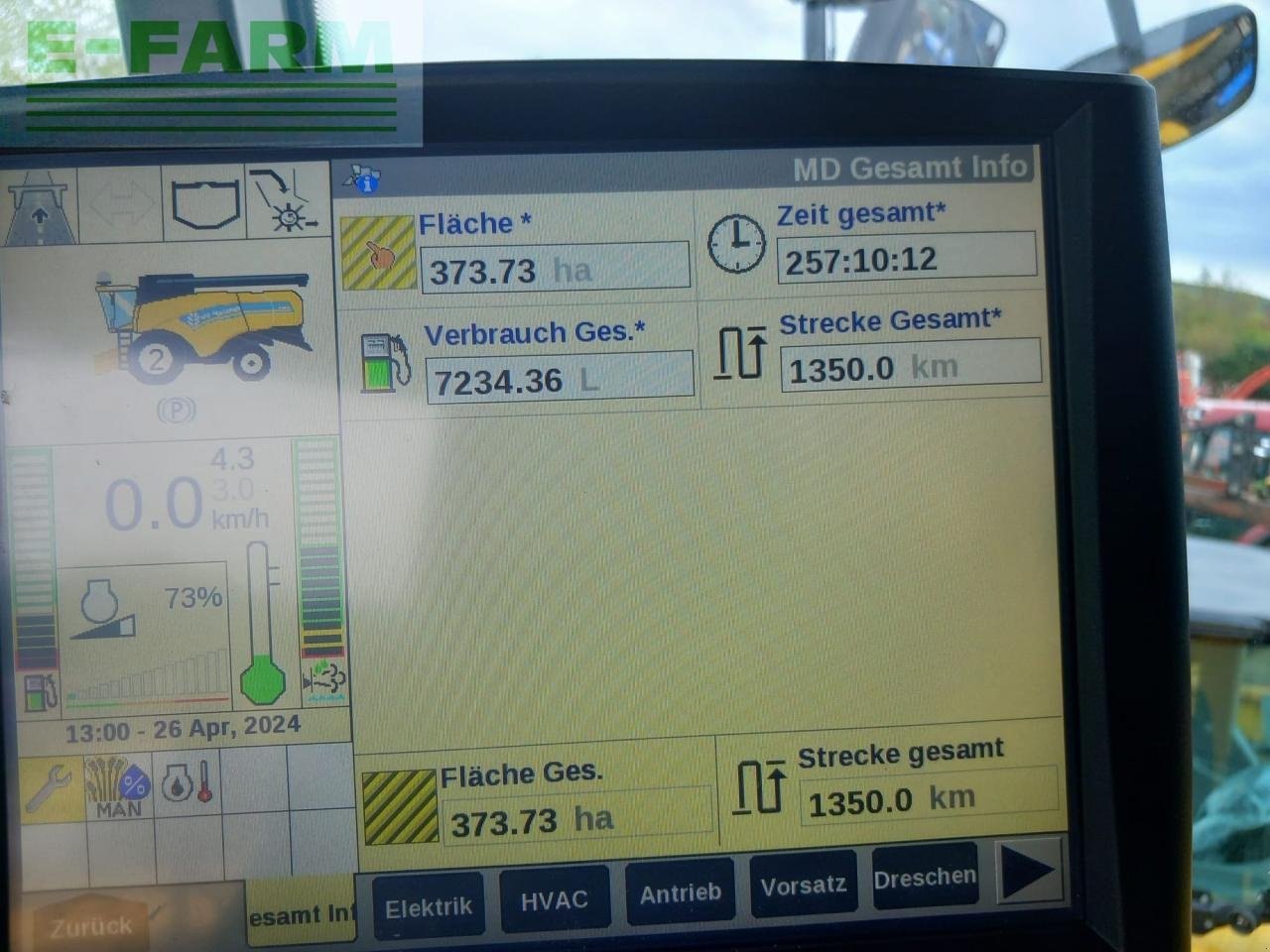 Mähdrescher del tipo New Holland CH 7.70, Gebrauchtmaschine en Hamburg (Imagen 12)