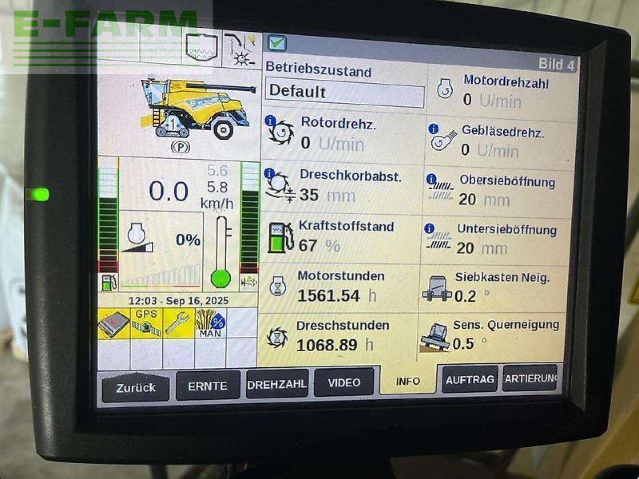 Mähdrescher typu New Holland cr 8.80 raupe 8,53m sw + sww, Gebrauchtmaschine v ANRODE / OT LENGEFELD (Obrázek 18)