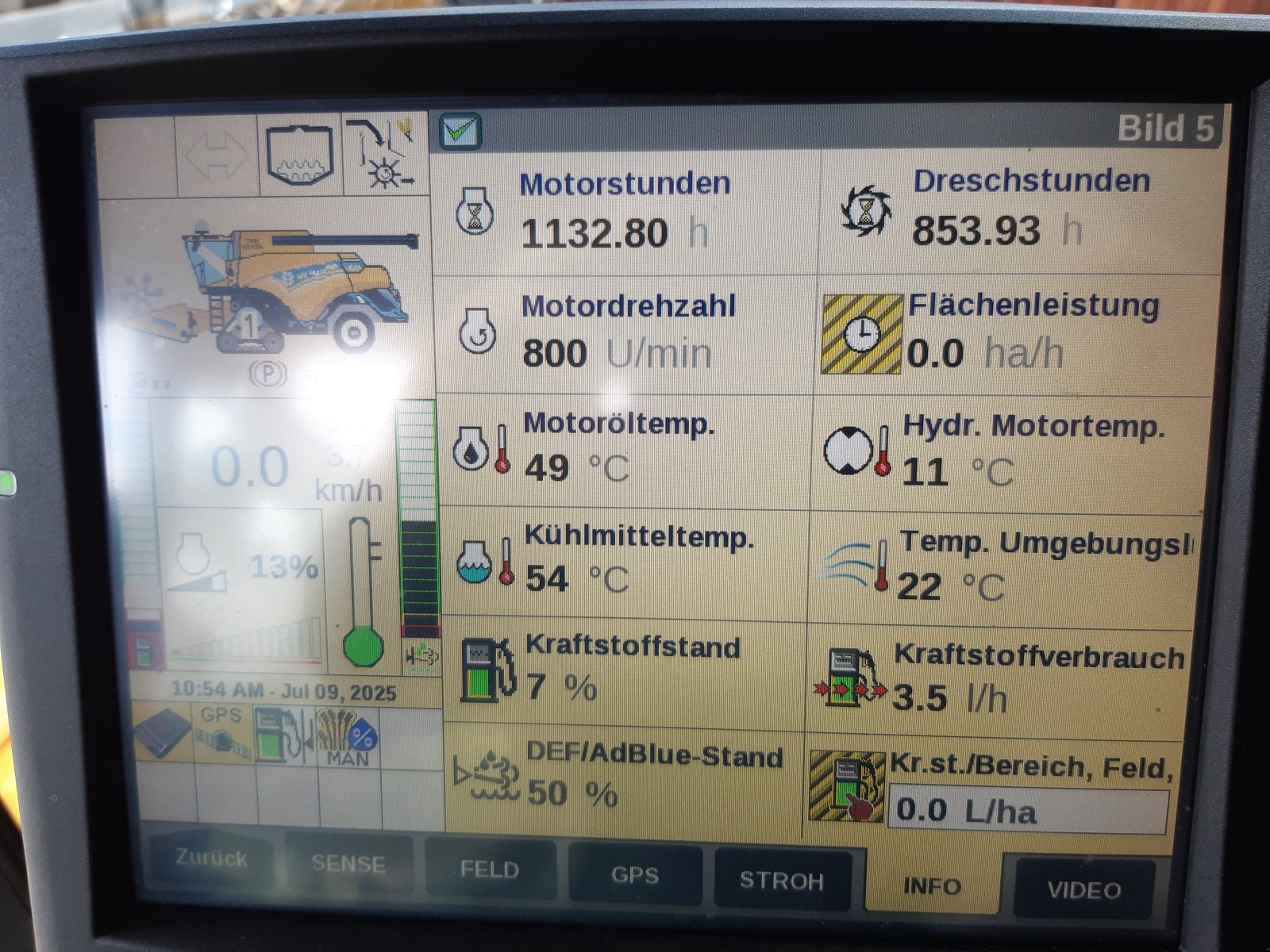 Mähdrescher of the type New Holland CR 8.80 ST IntelliSense hyd. Schnittwinkelverstellung, Gebrauchtmaschine in Penzing (Picture 11)