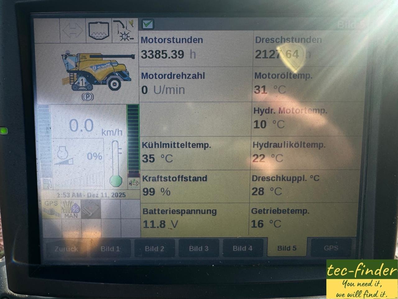 Mähdrescher des Typs New Holland CR 9.80 Raupe, Gebrauchtmaschine in Könnern (Bild 7)