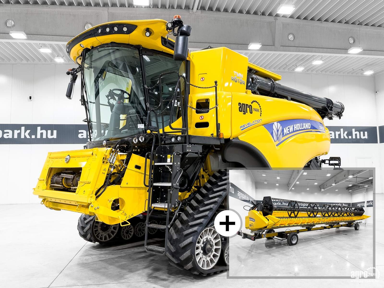 Mähdrescher typu New Holland CR10.90 SmartTrax with 12,5 m Varifeed header, RTK steering, tracks on the front, Gebrauchtmaschine v Csengele (Obrázek 1)