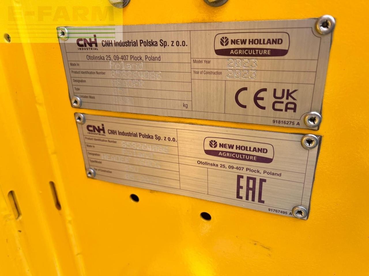 Mähdrescher Türe ait New Holland CX 6.90, Gebrauchtmaschine içinde Hamburg (resim 7)