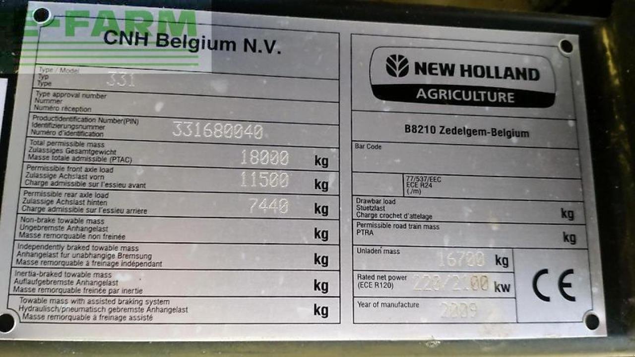 Mähdrescher of the type New Holland cx 8060, Gebrauchtmaschine in NEUENDORF AM SPECK (Picture 15)