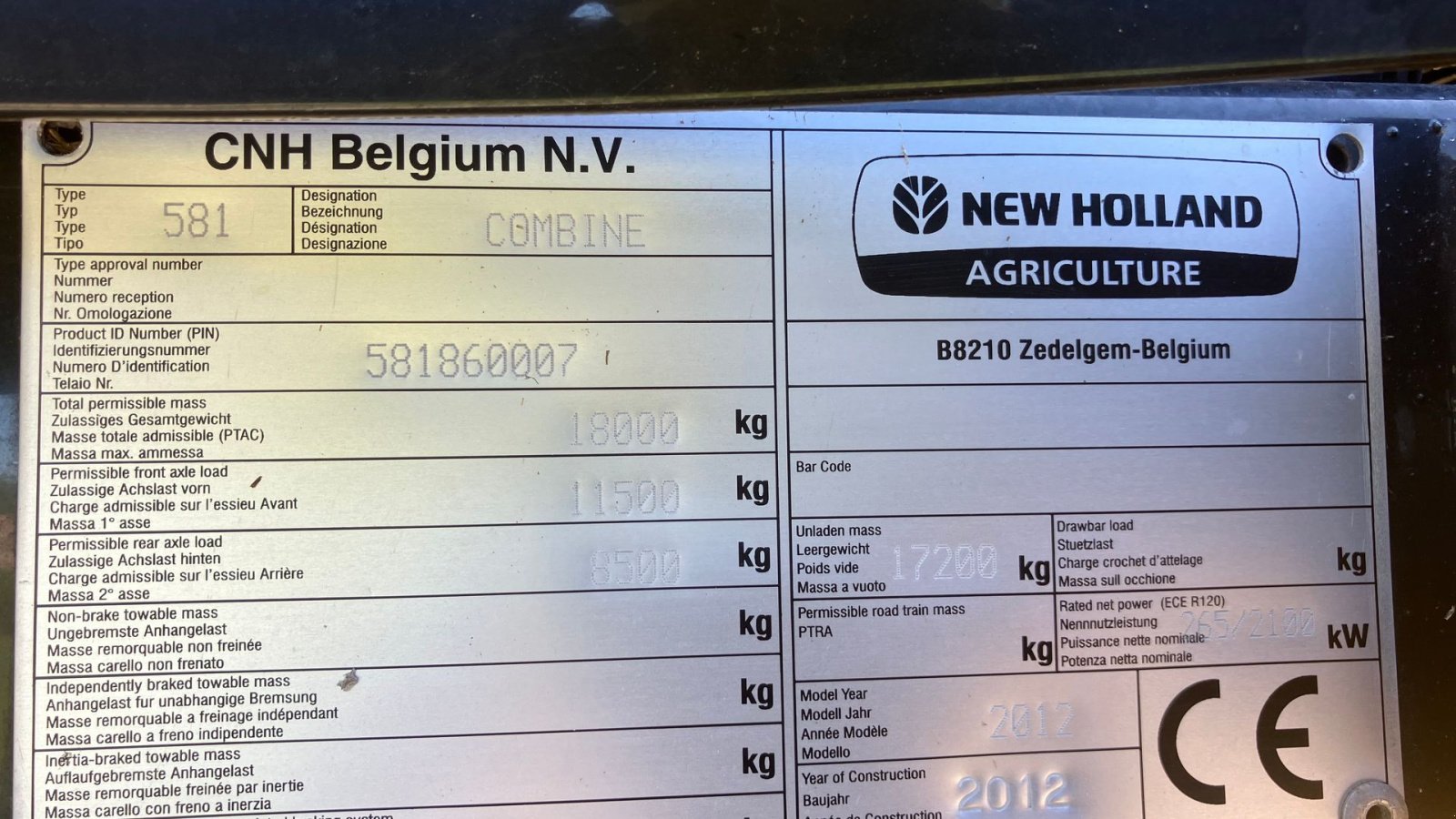 Mähdrescher от тип New Holland CX 8080 SLH med 30 fods Varifeed, Gebrauchtmaschine в Roskilde (Снимка 7)