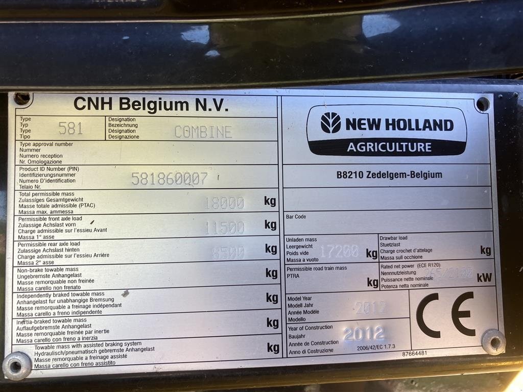 Mähdrescher typu New Holland CX 8080 SLH, Gebrauchtmaschine v Roskilde (Obrázek 10)