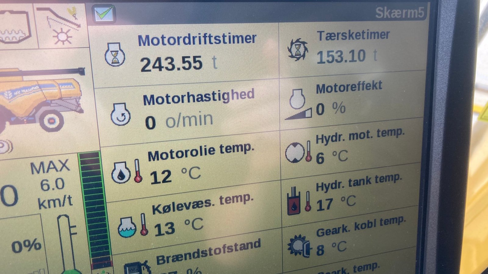 Mähdrescher del tipo New Holland CX 8.70 SLH, Gebrauchtmaschine en Roskilde (Imagen 8)