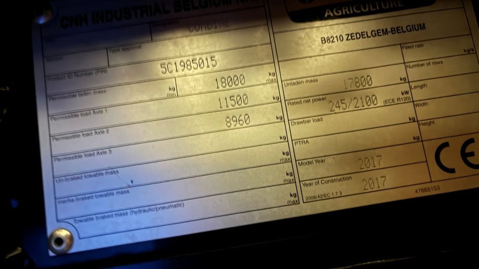 Mähdrescher del tipo New Holland CX8.70 CX 8.70 SLH 25 fod variofeed, Gebrauchtmaschine en Tinglev (Imagen 3)