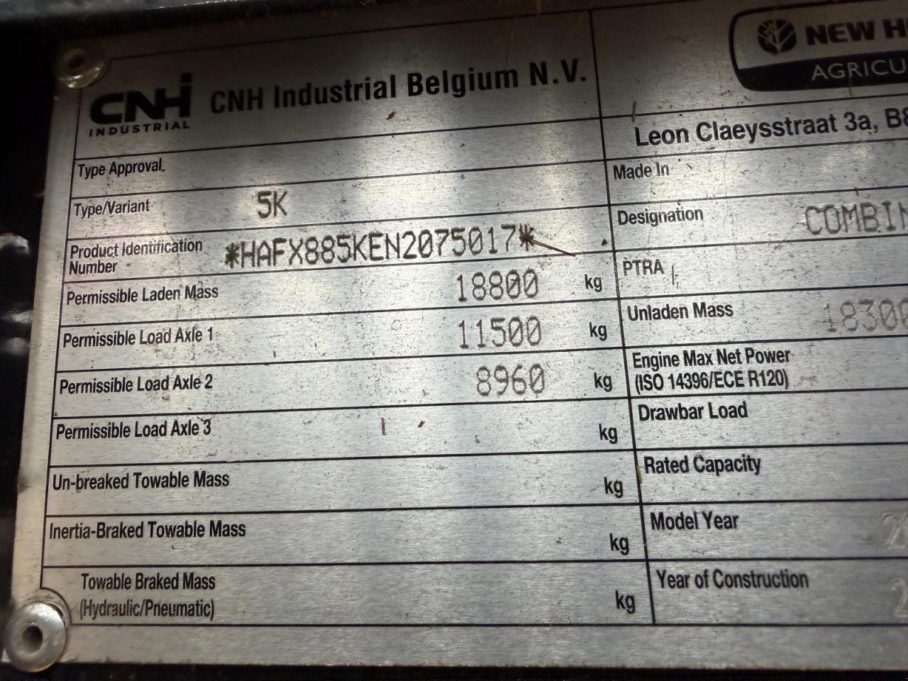 Mähdrescher типа New Holland CX8.80, Gebrauchtmaschine в Middelfart (Фотография 14)