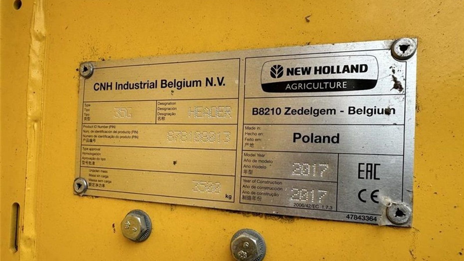 Mähdrescher типа New Holland CX8.85 SLH + 35” VarioFeed HD, Gebrauchtmaschine в Gjerlev J. (Фотография 25)