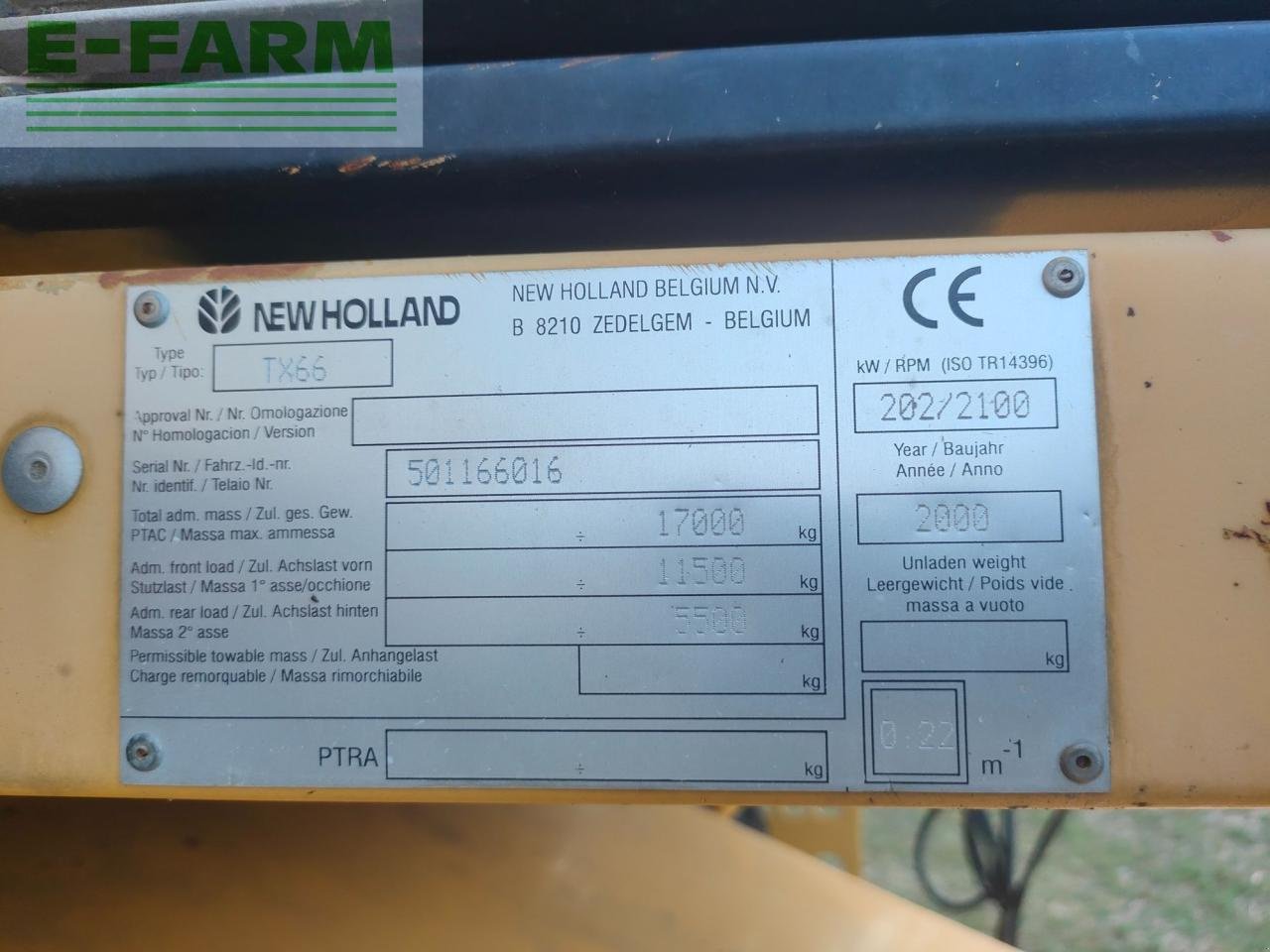 Mähdrescher of the type New Holland TX 66, Gebrauchtmaschine in Hamburg (Picture 6)