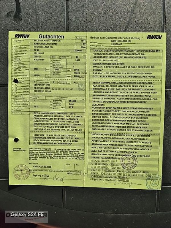 Mähdrescher of the type New Holland TX 68 Plus, Gebrauchtmaschine in Mediasch (Picture 12)