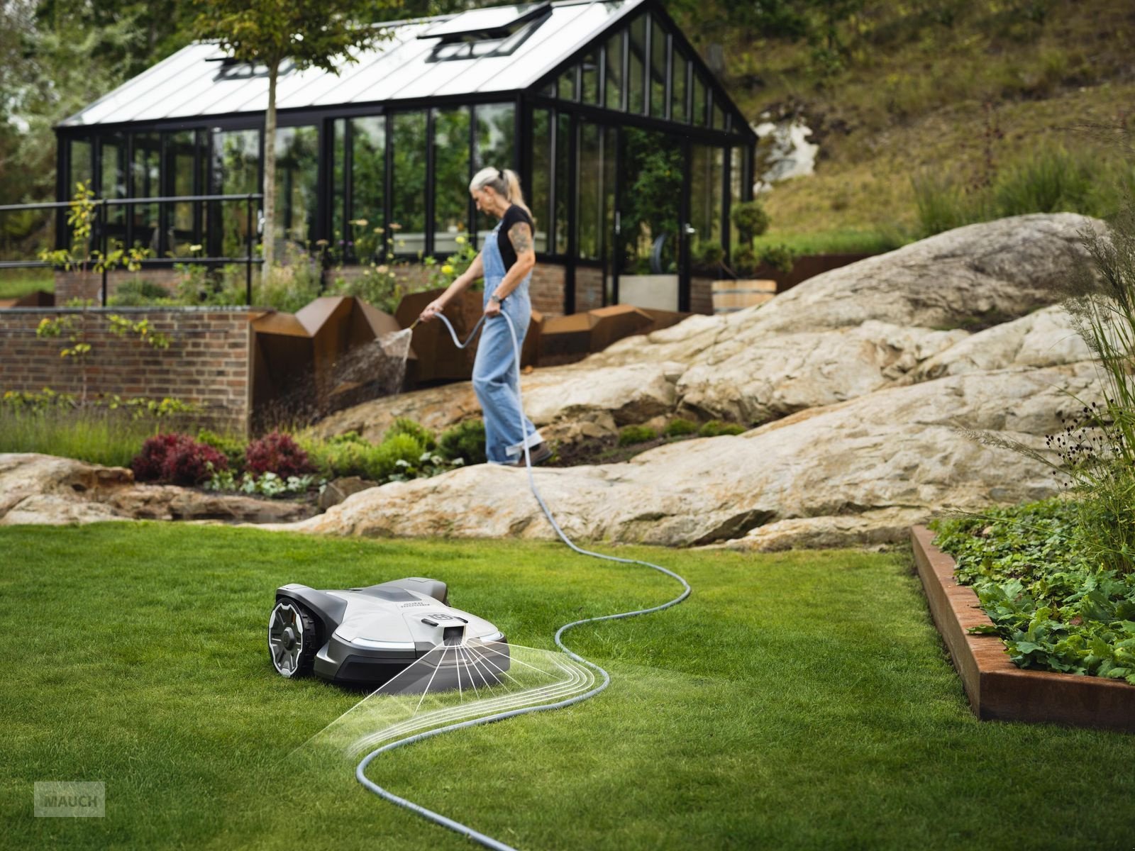 Mähroboter a típus Husqvarna Husqvarna Automower 430V Nera mit Kamera 4800m², Neumaschine ekkor: Eben (Kép 2)