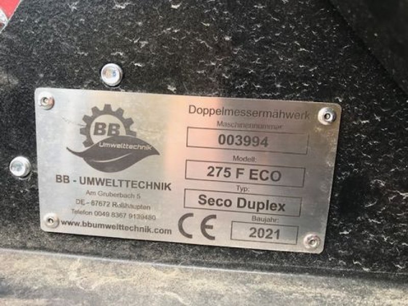 Mähwerk des Typs BB-Umwelttechnik Frontmähwerk ECO Seco Duplex 2,75F, Neumaschine in Tamsweg (Bild 9)