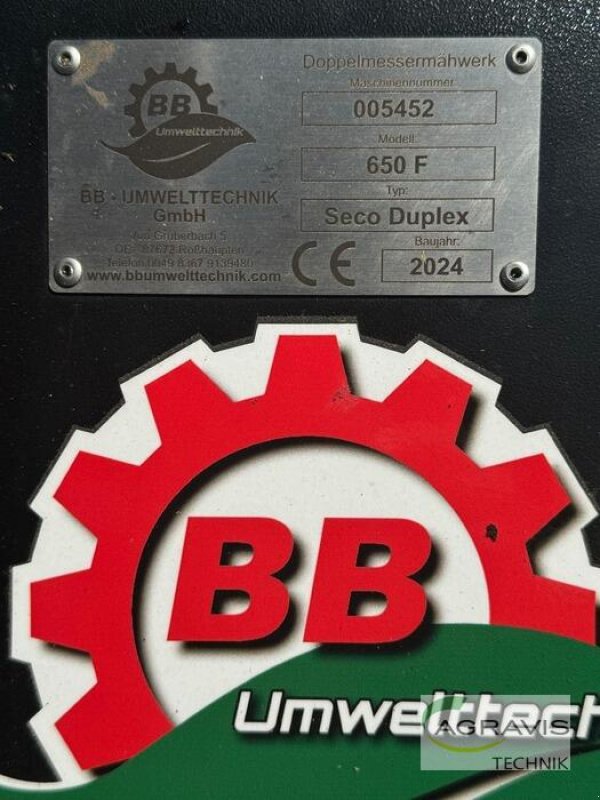Mähwerk of the type BB-Umwelttechnik SECO DUPLEX 650F, Gebrauchtmaschine in Schneverdingen (Picture 11)