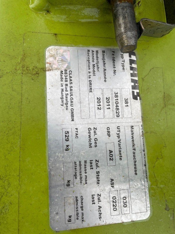Mähwerk typu CLAAS Corto 210 n, Gebrauchtmaschine v Domdidier (Obrázek 3)