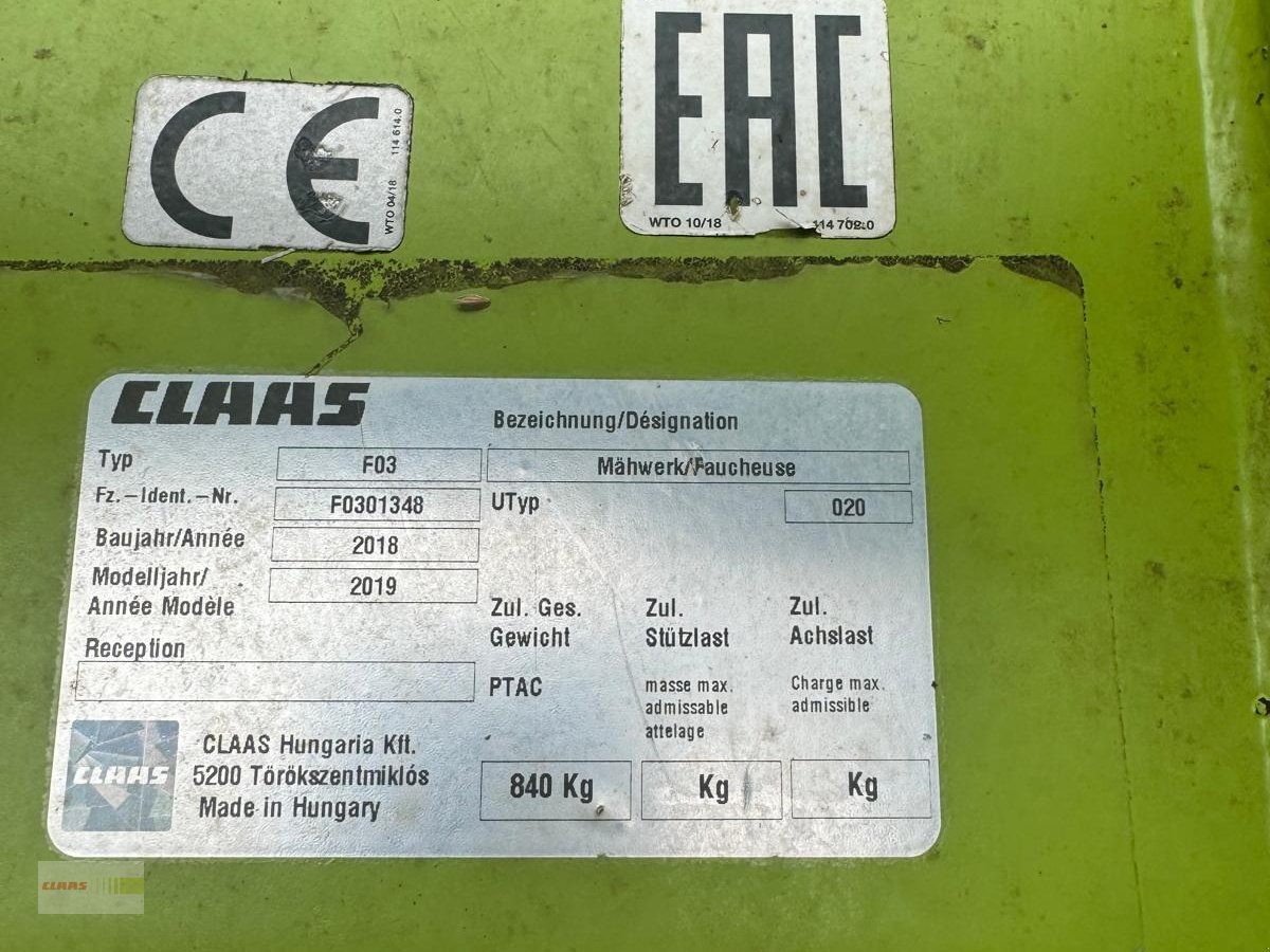 Mähwerk des Typs CLAAS Corto 310 F    PREISREDUZIERT, Gebrauchtmaschine in Langenau (Bild 2)