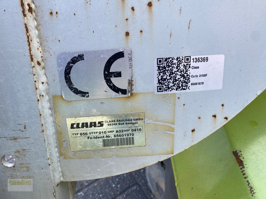 Mähwerk του τύπου CLAAS Corto 3150 F, Gebrauchtmaschine σε Ahaus (Φωτογραφία 12)