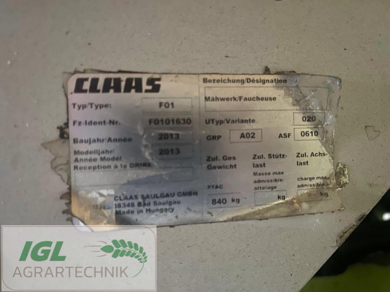 Mähwerk типа CLAAS Corto 3200 FN, Gebrauchtmaschine в Nabburg (Фотография 5)