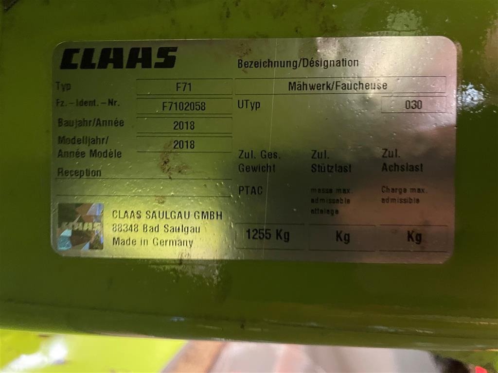 Mähwerk типа CLAAS Disco 1100 Business med 3600 FC front, Gebrauchtmaschine в Tinglev (Фотография 24)