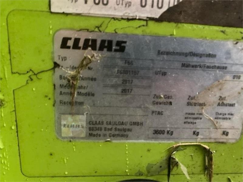 Mähwerk типа CLAAS DISCO 1100 C BUSINESS &3600 FC, Gebrauchtmaschine в Kolding (Фотография 11)