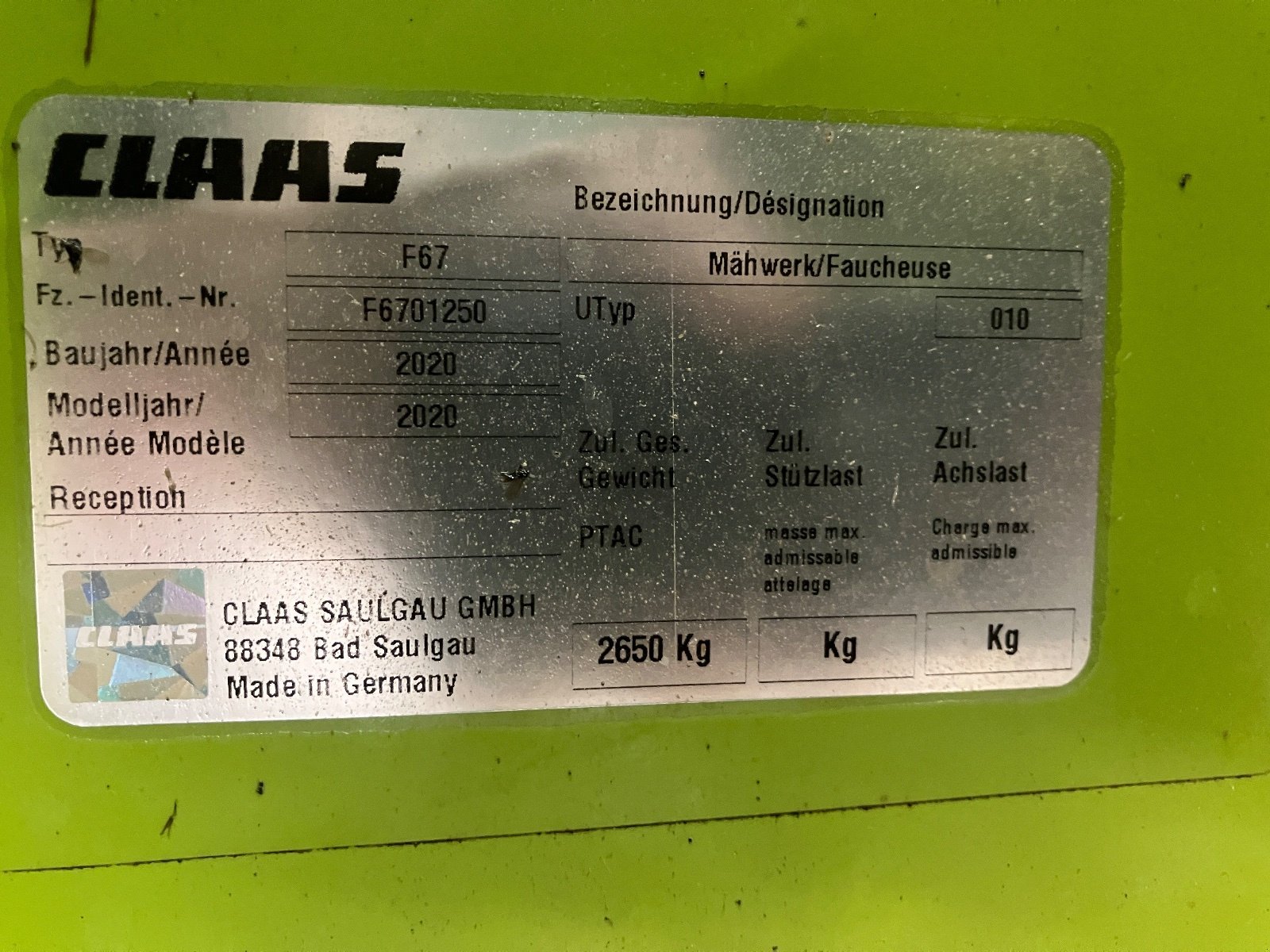 Mähwerk des Typs CLAAS Disco 1100 Trend, Gebrauchtmaschine in Heilsbronn (Bild 2)