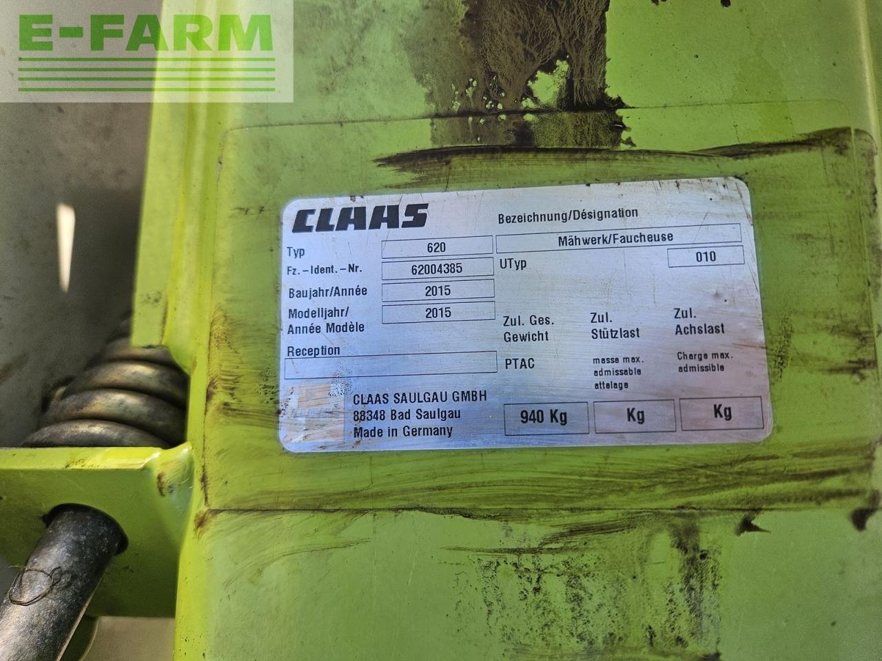 Mähwerk Türe ait CLAAS disco 2650c plus, Gebrauchtmaschine içinde ILZ (resim 10)