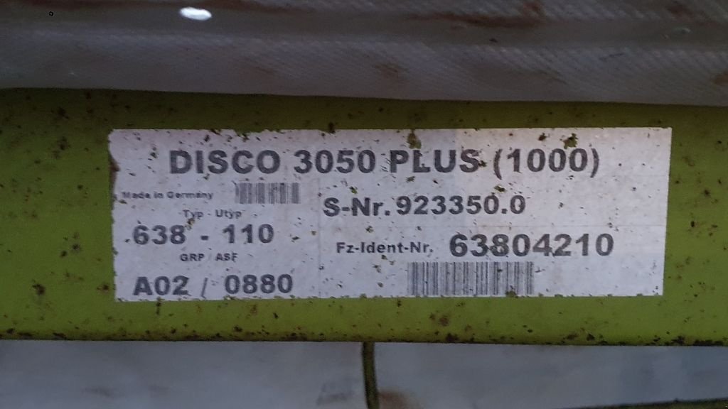 Mähwerk типа CLAAS DISCO 3050 PLUS, Gebrauchtmaschine в CIVENS (Фотография 10)