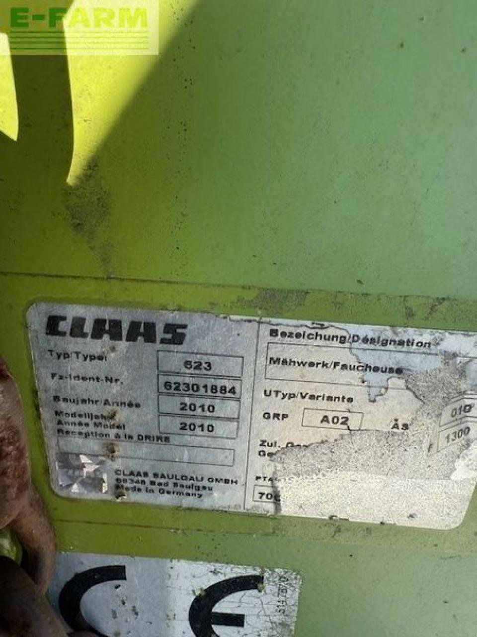 Mähwerk Türe ait CLAAS disco 3100 f profil, Gebrauchtmaschine içinde MÜHLEN (resim 13)