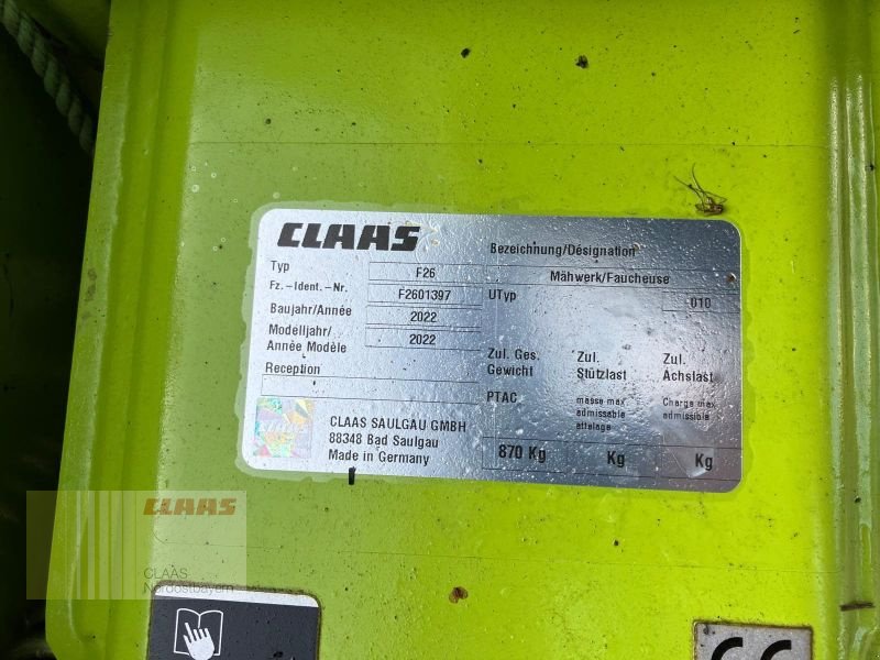 Mähwerk des Typs CLAAS DISCO 320, Gebrauchtmaschine in Cham (Bild 7)