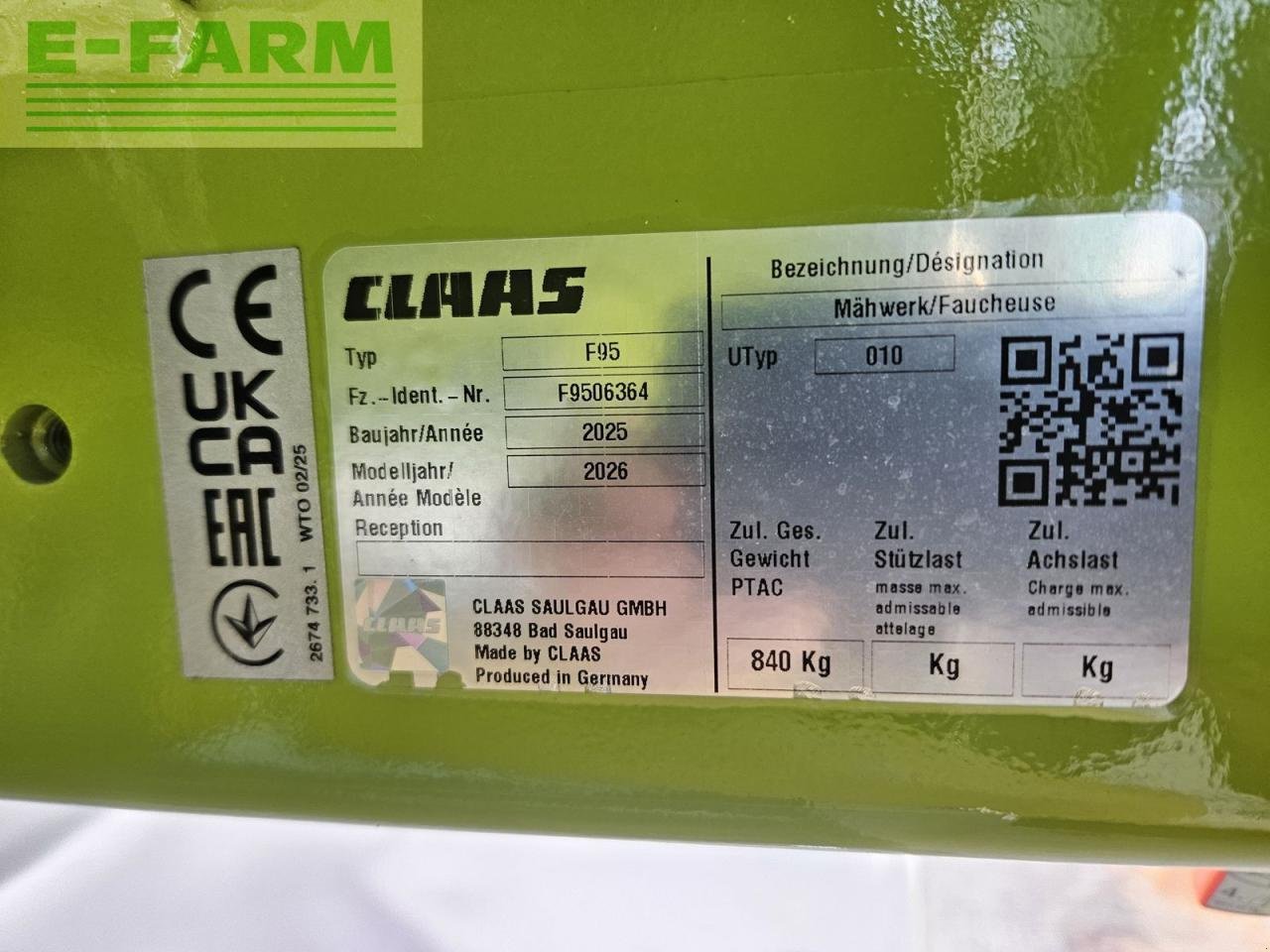 Mähwerk типа CLAAS disco 3200 f profil (my2026), Gebrauchtmaschine в ILZ (Фотография 10)