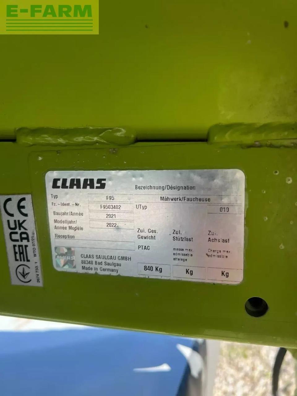 Mähwerk of the type CLAAS disco 3200 f profil, Gebrauchtmaschine in ST ANDIOL (Picture 10)